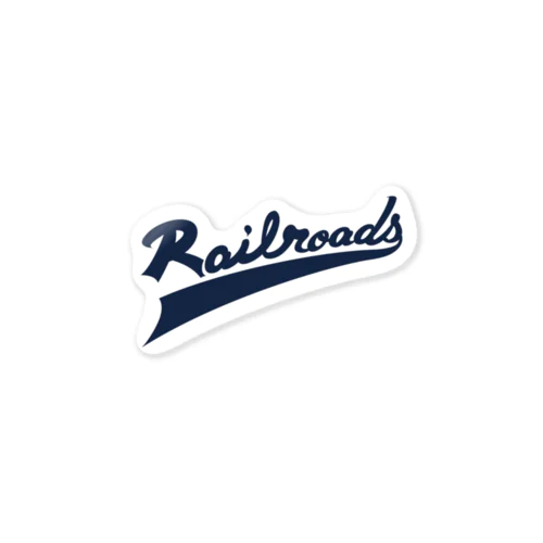 Railroadsロゴ　あお ステッカー