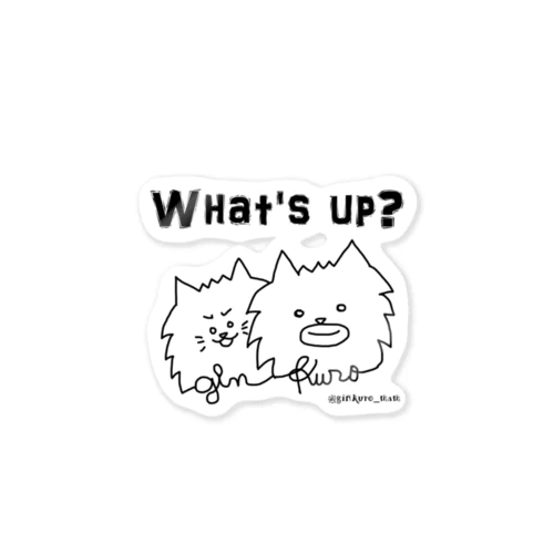 @ginkuro_mam【What's up?】 Sticker