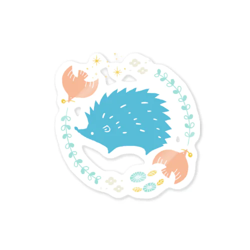 まわるハリネズミ Sticker