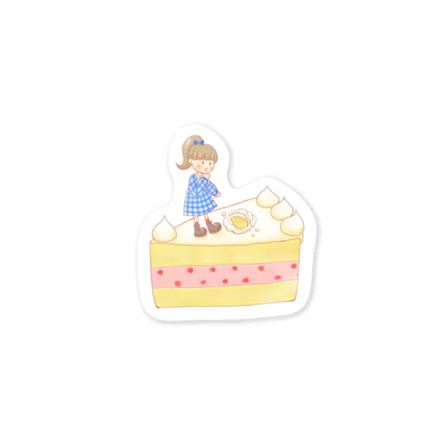 いちごケーキ(ケーキ) Sticker