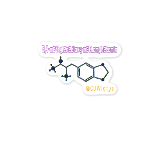 MDMA 構造式 ステッカー