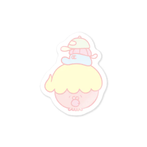 OC 3Cap（うす色） Sticker