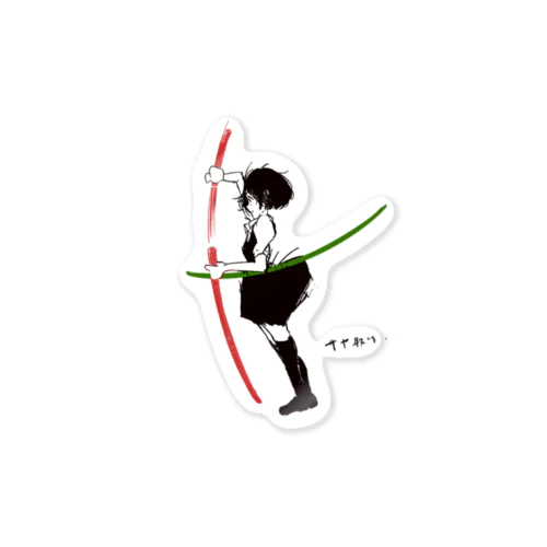サヤドリ Sticker