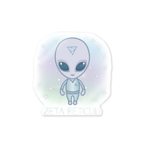 Zeta Reticuli（ゼータ・レチクル星人） Sticker
