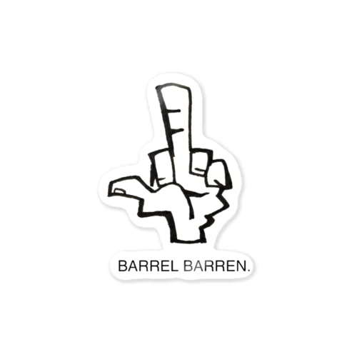 BARREL BARREN. Sticker