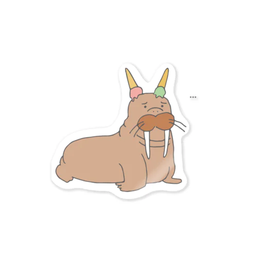 かけられたセイウチ Sticker