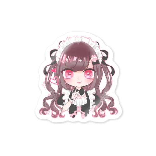 ハーフツインテールのメイドさん(ﾆﾔﾘ) Sticker