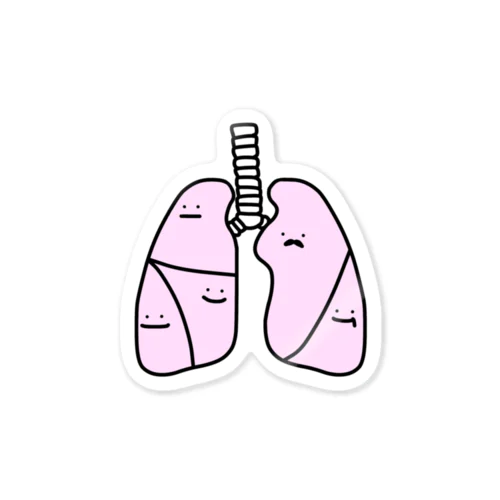 Lung family Sticker