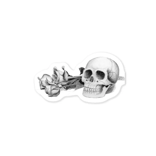 Rose&Skull Sticker