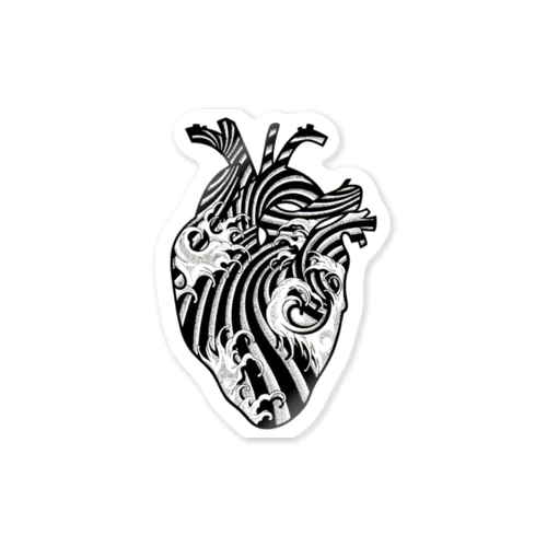 心の臓器 Sticker