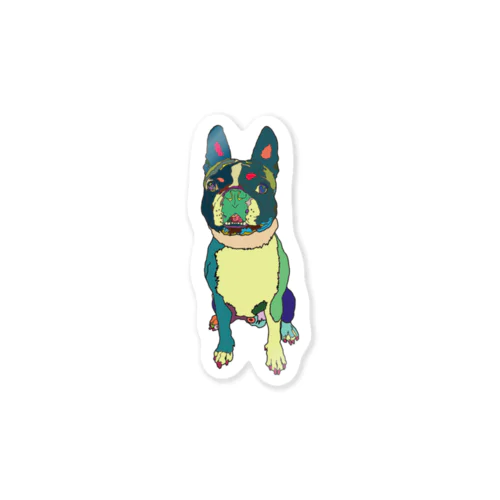 ボストンテリアのセブン君 Park a Holic Bostonterrier Sticker