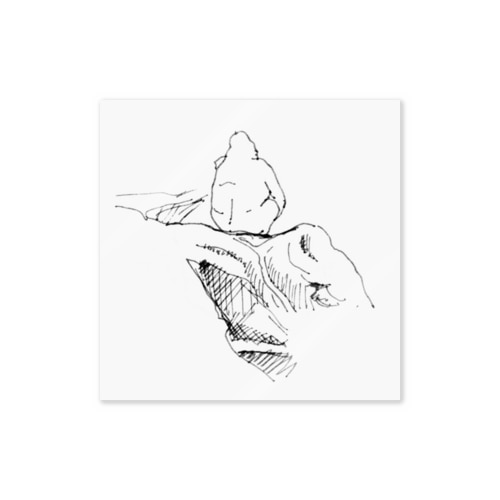 gorira-3 黒ver. Sticker