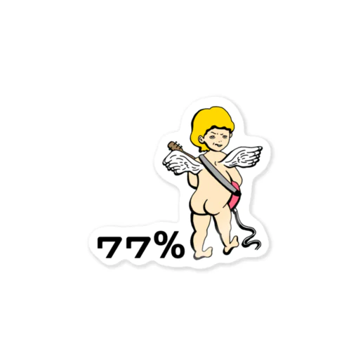 77%天使とロック ステッカー