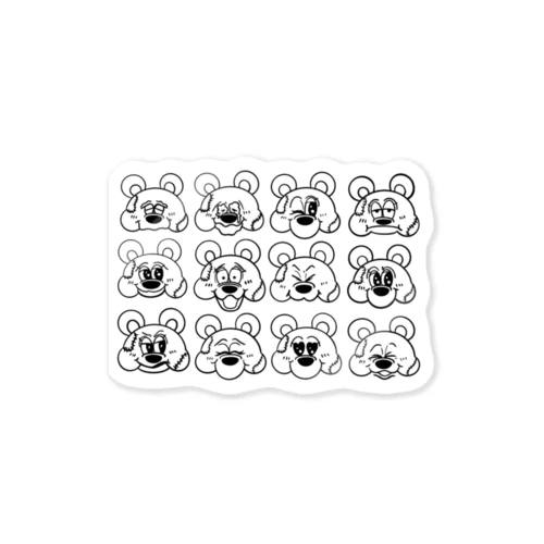 メルシークロス　モノクロ Sticker