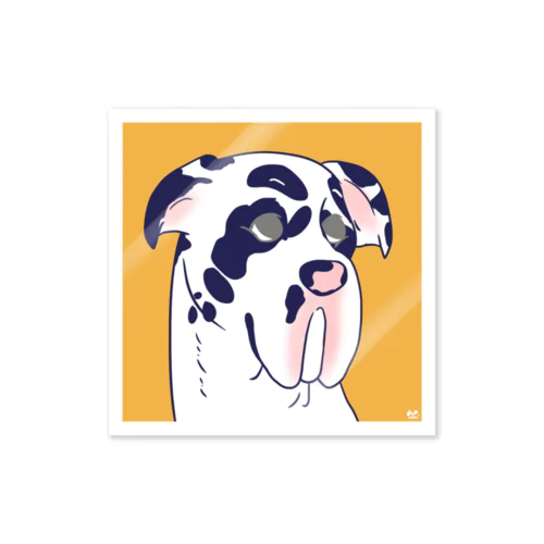 yuno犬種ステッカー【グレートデン】 Sticker