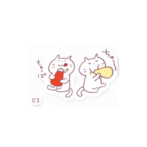 ニャンズとマヨケチャ Sticker