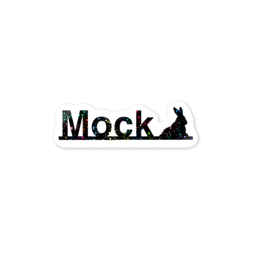 モックのシルエットロゴ Sticker