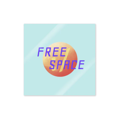 FREE SPACE PLANET Sticker