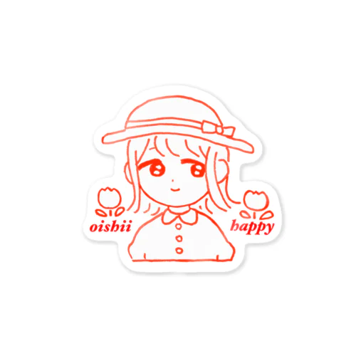 女の子 Sticker