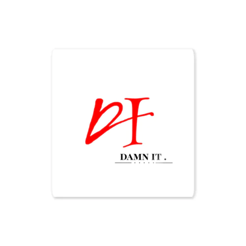 ステッカー DAMN IT. Sticker