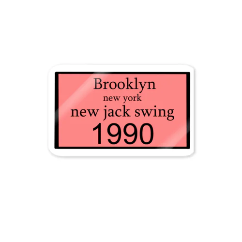 Brooklyn new york new jack swing1990 ステッカー