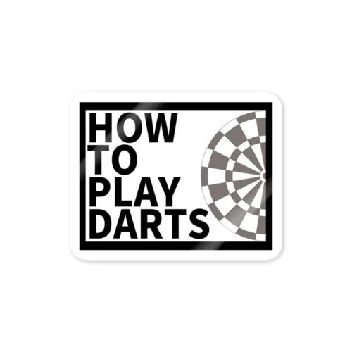 HOW TO PLAY DARTS Sticker