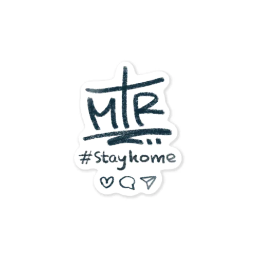 #stayhomeステッカー 스티커