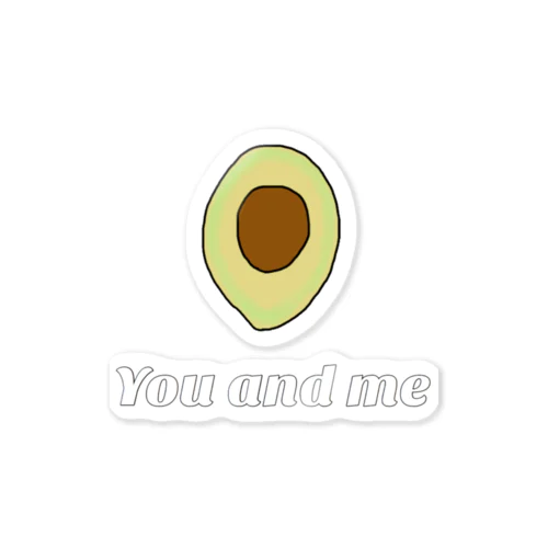 You and me Sticker