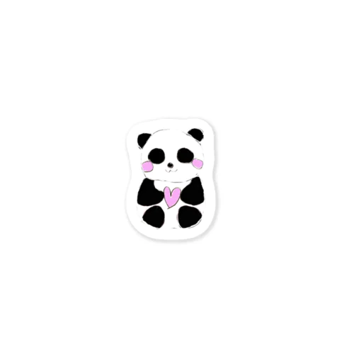 Panda with love  ステッカー