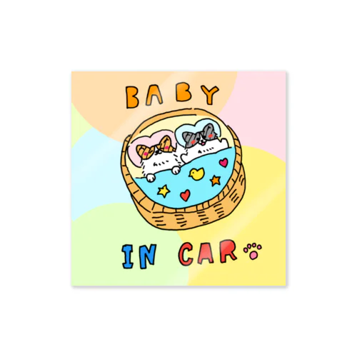 BABY IN CARステッカー ステッカー