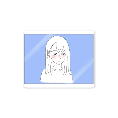 おともだち(blue) : sticker ステッカー