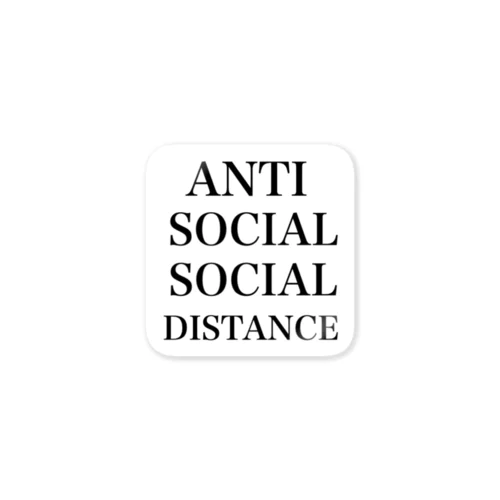 ANTI SOCIAL DISTANCE ステッカー