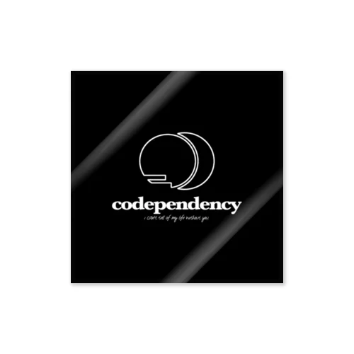 codependency ロゴ ステッカー