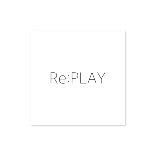 Re:play 小物 Sticker