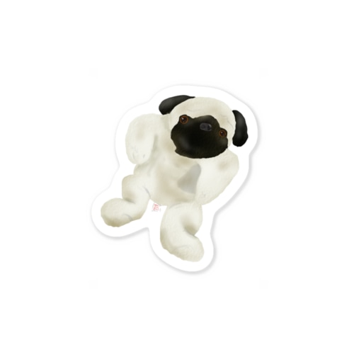 リアルなパグ Sticker