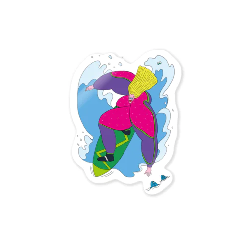 Surfer Girl サーファーガール Sticker