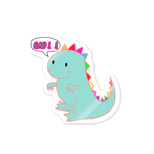 カラフルキョウリュウ Sticker