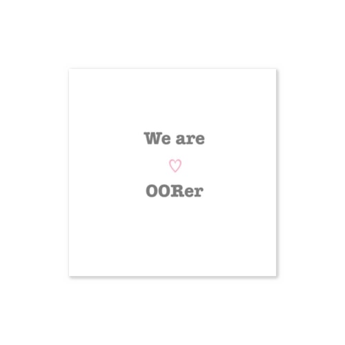 WeareOORerシリーズ Sticker