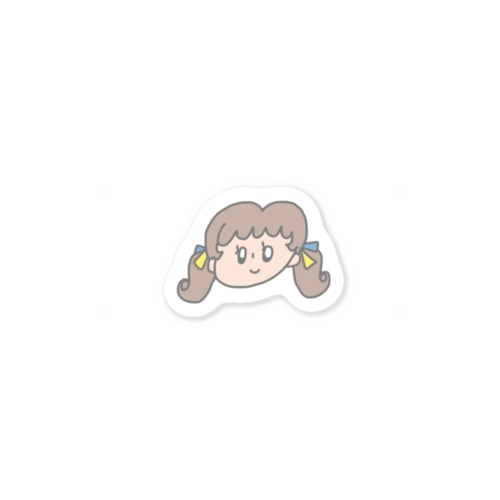 チアガール あみちゃんのステッカー Sticker