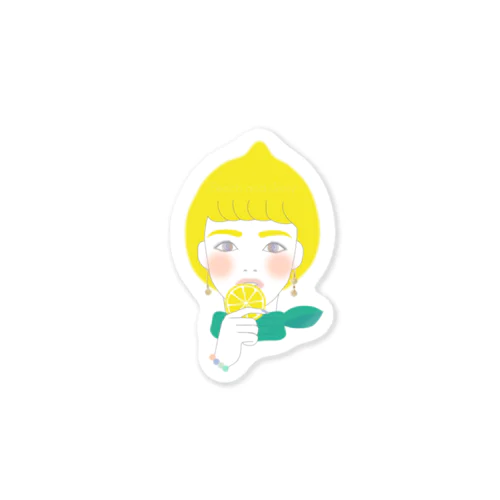 Lemon girl2 Sticker