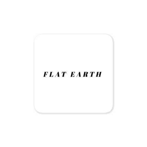 flat earth no.1  ステッカー