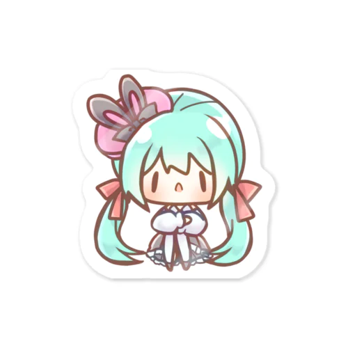 膝抱える Sticker