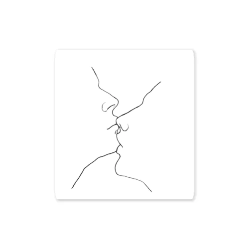 Kissing sticker Sticker