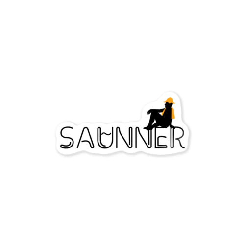 SAUNNER_ORANGE Sticker