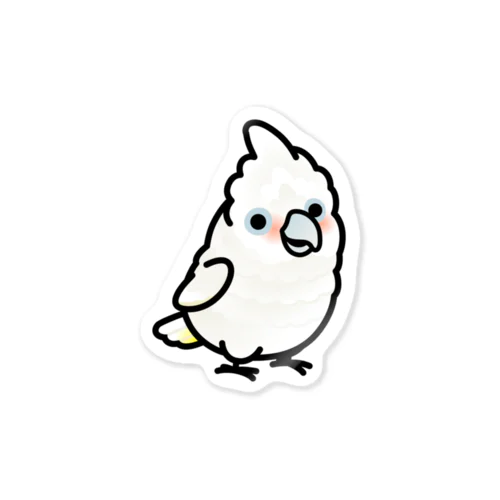 Chubby Bird シロビタイムジオウム Sticker