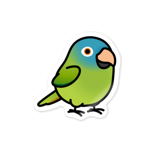 Chubby Bird トガリオインコ Sticker