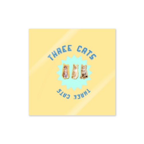 Three cats  Sticker