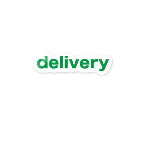 delivery ステッカー