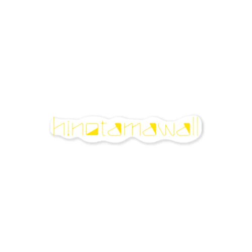 Thin logo yellow ステッカー