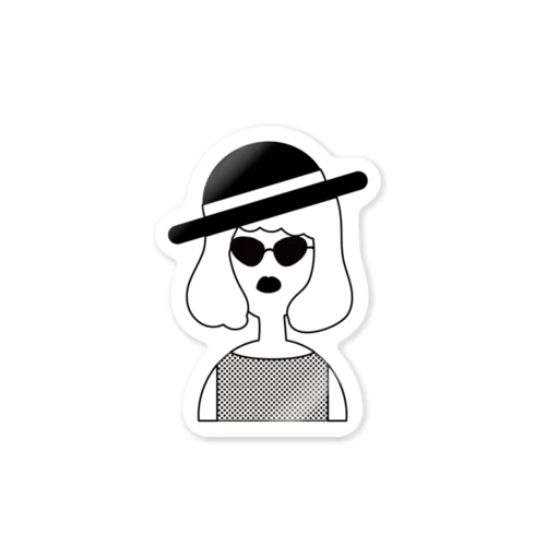 woman Sticker